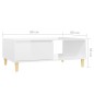 vidaXL Couchtisch Hochglanz-Weiß 90x60x35 cm Holzwerkstoff vidaXL Couchtisch Hochglanz-Weiß 90x60x35 cm Holzwerkstoff