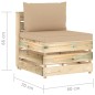 5-tlg. Garten-Lounge-Set mit Kissen Grün Imprägniertes Holz 5-tlg. Garten-Lounge-Set mit Kissen Grün Imprägniertes Holz