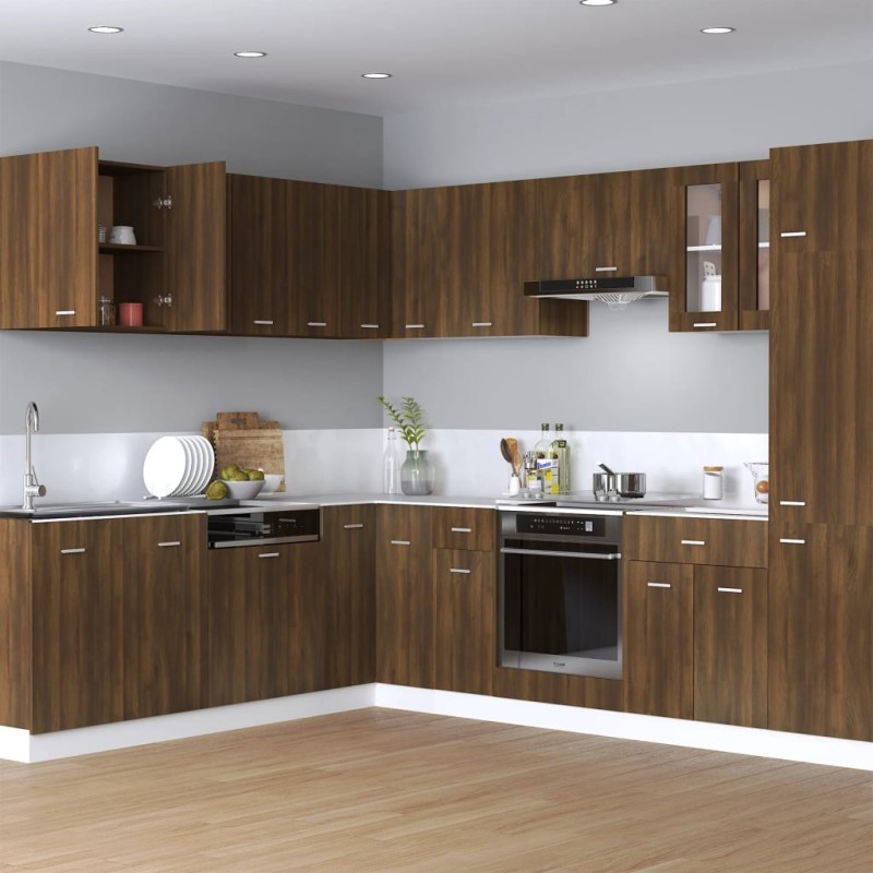 vidaXL Hängeschrank Braun Eichen-Optik 60x31x60 cm Holzwerkstoff vidaXL Hängeschrank Braun Eichen-Optik 60x31x60 cm Holzwerkstoff