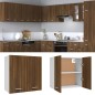 vidaXL Hängeschrank Braun Eichen-Optik 60x31x60 cm Holzwerkstoff vidaXL Hängeschrank Braun Eichen-Optik 60x31x60 cm Holzwerkstoff