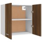 vidaXL Hängeschrank Braun Eichen-Optik 60x31x60 cm Holzwerkstoff vidaXL Hängeschrank Braun Eichen-Optik 60x31x60 cm Holzwerkstoff