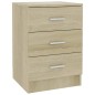 Nachttische 2 Stk. Sonoma-Eiche 38x35x56 cm Holzwerkstoff Nachttische 2 Stk. Sonoma-Eiche 38x35x56 cm Holzwerkstoff