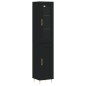 Highboard Schwarz 34,5x34x180 cm Holzwerkstoff Highboard Schwarz 34,5x34x180 cm Holzwerkstoff