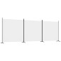 vidaXL 3-tlg. Paravent Weiß 525x180 cm Stoff vidaXL 3-tlg. Paravent Weiß 525x180 cm Stoff