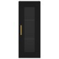Highboard Schwarz 34,5x34x180 cm Holzwerkstoff Highboard Schwarz 34,5x34x180 cm Holzwerkstoff