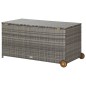 vidaXL Garten-Auflagenbox Hellgrau 120x65x61 cm Poly Rattan vidaXL Garten-Auflagenbox Hellgrau 120x65x61 cm Poly Rattan