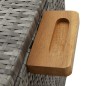 vidaXL Garten-Auflagenbox Hellgrau 120x65x61 cm Poly Rattan vidaXL Garten-Auflagenbox Hellgrau 120x65x61 cm Poly Rattan