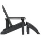 Adirondack-Gartenstuhl mit Fußstütze HDPE Anthrazit Adirondack-Gartenstuhl mit Fußstütze HDPE Anthrazit