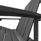 Adirondack-Gartenstuhl mit Fußstütze HDPE Anthrazit Adirondack-Gartenstuhl mit Fußstütze HDPE Anthrazit