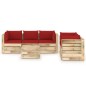 6-tlg. Garten-Lounge-Set mit Kissen Grün Imprägniertes Holz 6-tlg. Garten-Lounge-Set mit Kissen Grün Imprägniertes Holz