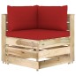 6-tlg. Garten-Lounge-Set mit Kissen Grün Imprägniertes Holz 6-tlg. Garten-Lounge-Set mit Kissen Grün Imprägniertes Holz