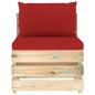 6-tlg. Garten-Lounge-Set mit Kissen Grün Imprägniertes Holz 6-tlg. Garten-Lounge-Set mit Kissen Grün Imprägniertes Holz