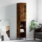 vidaXL Highboard Räuchereiche 34,5x34x180 cm Holzwerkstoff vidaXL Highboard Räuchereiche 34,5x34x180 cm Holzwerkstoff