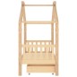 vidaXL Kinderbett mit Schublade Massivholz Kiefer 80x160 cm vidaXL Kinderbett mit Schublade Massivholz Kiefer 80x160 cm