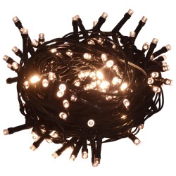 Lichterkette mit 1000 LEDs 100 m 8 Lichteffekte IP44 Warmweiß