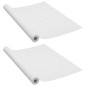 Selbstklebende Türfolien 2 Stk. Weißes Holz 210 x 90 cm PVC Selbstklebende Türfolien 2 Stk. Weißes Holz 210 x 90 cm PVC