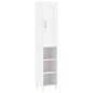 Highboard Weiß 34,5x34x180 cm Holzwerkstoff Highboard Weiß 34,5x34x180 cm Holzwerkstoff
