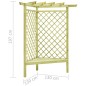 vidaXL Eckpergola mit Bank 130×130×197 cm Kiefernholz Imprägniert vidaXL Eckpergola mit Bank 130×130×197 cm Kiefernholz Imprägniert