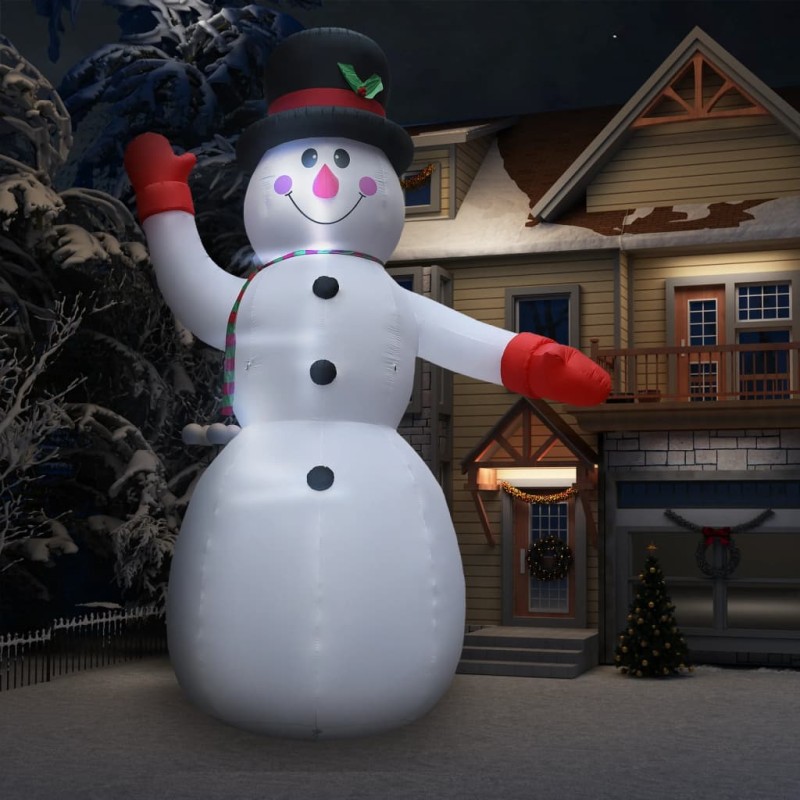vidaXL Aufblasbarer Schneemann mit LED zu Weihnachten IP44 600 cm XXL vidaXL Aufblasbarer Schneemann mit LED zu Weihnachten IP44 600 cm XXL