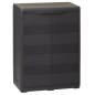 Gartenschrank mit 1 Regal Schwarz Gartenschrank mit 1 Regal Schwarz