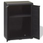 Gartenschrank mit 1 Regal Schwarz Gartenschrank mit 1 Regal Schwarz