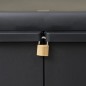 Gartenschrank mit 1 Regal Schwarz Gartenschrank mit 1 Regal Schwarz