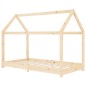 Kinder-Bettgestell Massivholz Kiefer 70 x 140 cm Kinder-Bettgestell Massivholz Kiefer 70 x 140 cm