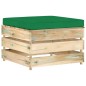 6-tlg. Garten-Lounge-Set mit Kissen Grün Imprägniertes Holz 6-tlg. Garten-Lounge-Set mit Kissen Grün Imprägniertes Holz