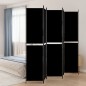 5-tlg. Paravent Schwarz 250x220 cm Stoff 5-tlg. Paravent Schwarz 250x220 cm Stoff