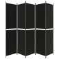 5-tlg. Paravent Schwarz 250x220 cm Stoff 5-tlg. Paravent Schwarz 250x220 cm Stoff