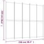 5-tlg. Paravent Schwarz 250x220 cm Stoff 5-tlg. Paravent Schwarz 250x220 cm Stoff