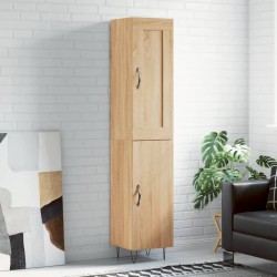 Highboard Sonoma-Eiche 34,5x34x180 cm Holzwerkstoff