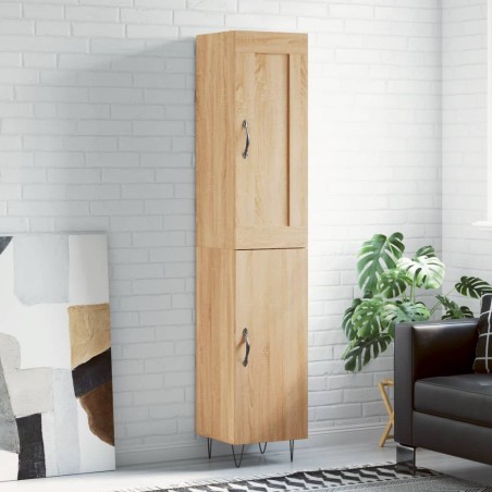 Highboard Sonoma-Eiche 34,5x34x180 cm Holzwerkstoff