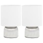 Tischlampen 2 Stk. Touch-Sensor Weiß E14 Tischlampen 2 Stk. Touch-Sensor Weiß E14