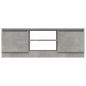 vidaXL TV-Schrank mit Tür Betongrau 102x30x36 cm vidaXL TV-Schrank mit Tür Betongrau 102x30x36 cm