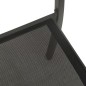 Gartenstühle 2 Stk. Textilene und Stahl Schwarz und Anthrazit Gartenstühle 2 Stk. Textilene und Stahl Schwarz und Anthrazit