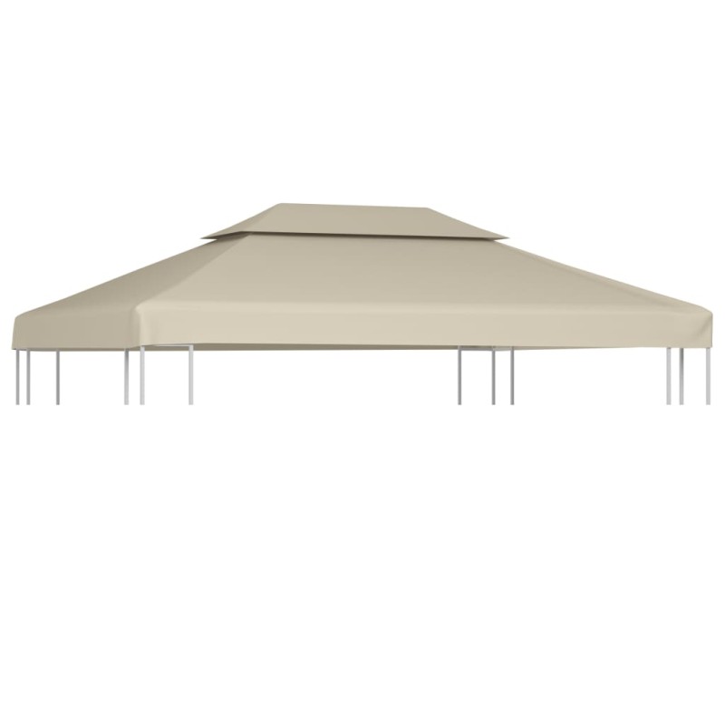 Pavillon-Dachplane Ersatzdach 310 g/m² Beige 3×4 m Pavillon-Dachplane Ersatzdach 310 g/m² Beige 3×4 m