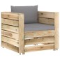 8-tlg. Garten-Lounge-Set mit Kissen Grün Imprägniertes Holz 8-tlg. Garten-Lounge-Set mit Kissen Grün Imprägniertes Holz