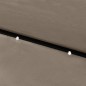 Sonnenschirm mit LEDs und Stahl-Mast Taupe 2x3 m Sonnenschirm mit LEDs und Stahl-Mast Taupe 2x3 m