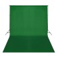 vidaXL Fotohintergrund Baumwolle Grün 500 x 300 cm Chroma-Key vidaXL Fotohintergrund Baumwolle Grün 500 x 300 cm Chroma-Key