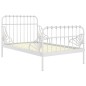 Ausziehbett Weiß Metall 80x130/200 cm Ausziehbett Weiß Metall 80x130/200 cm