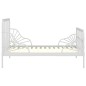 Ausziehbett Weiß Metall 80x130/200 cm Ausziehbett Weiß Metall 80x130/200 cm