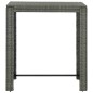 Garten-Bartisch Grau 100x60,5x110,5 cm Poly Rattan Garten-Bartisch Grau 100x60,5x110,5 cm Poly Rattan