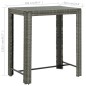 Garten-Bartisch Grau 100x60,5x110,5 cm Poly Rattan Garten-Bartisch Grau 100x60,5x110,5 cm Poly Rattan