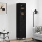 vidaXL Highboard Schwarz 34,5x34x180 cm Holzwerkstoff vidaXL Highboard Schwarz 34,5x34x180 cm Holzwerkstoff