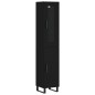 vidaXL Highboard Schwarz 34,5x34x180 cm Holzwerkstoff vidaXL Highboard Schwarz 34,5x34x180 cm Holzwerkstoff