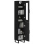 vidaXL Highboard Schwarz 34,5x34x180 cm Holzwerkstoff vidaXL Highboard Schwarz 34,5x34x180 cm Holzwerkstoff