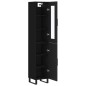 vidaXL Highboard Schwarz 34,5x34x180 cm Holzwerkstoff vidaXL Highboard Schwarz 34,5x34x180 cm Holzwerkstoff