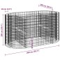 Gabionen-Hochbeet Verzinktes Eisen 200x100x100 cm Gabionen-Hochbeet Verzinktes Eisen 200x100x100 cm