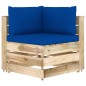 8-tlg. Garten-Lounge-Set mit Kissen Grün Imprägniertes Holz 8-tlg. Garten-Lounge-Set mit Kissen Grün Imprägniertes Holz